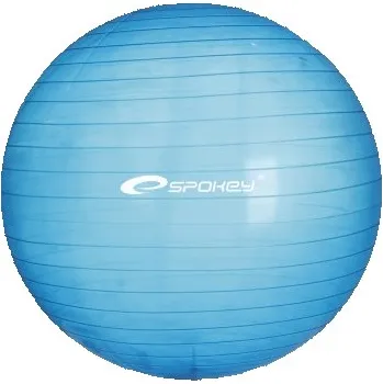 Gymnastický míč Spokey FITBALL T - Fitness míč transpar.,modrý 75 cm vč. pumpičky (5901180322328)