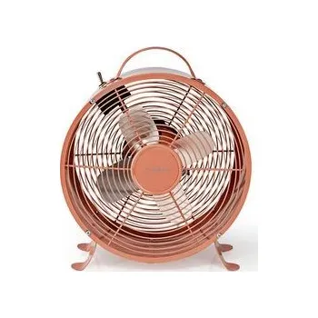 Domácí ventilátor Stolní Ventilátor | Síťové napájení | Průměr: 250 mm | 20 W | 2-Rychlostní | Vintage Růžová