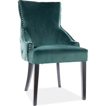 Jídelní židle Jídelní čalouněná židle JIRI VELVET zelená/černá