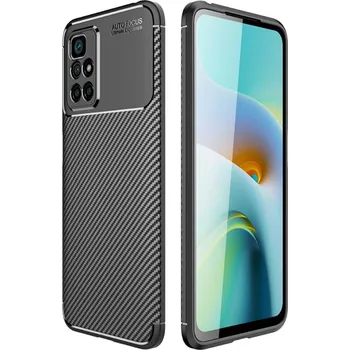 Telefonní příslušenství Kryt Xiaomi Redmi 10 / Redmi 10 2022 case Armored Shockproof Carbon Fiber černý