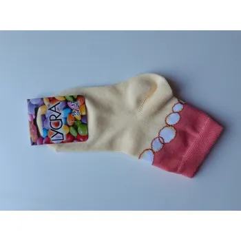 Ponožky bublinky žluto - oranžová 22-23 (odpovídá 33-35 EU obuv) velikost ponožková