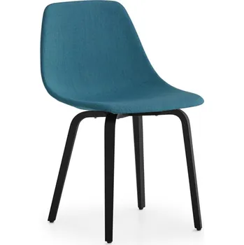 Jídelní židle La Palma Židle Miunn S164 - čalouněná Podnož: bělený dub - blanched oak (VS), Sedák: látka - Fabrics (Cat A)