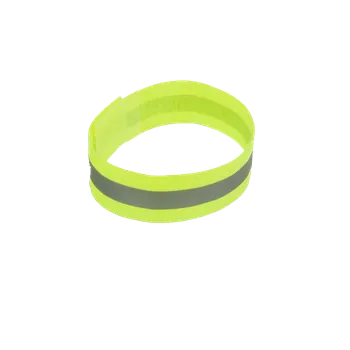 Reflexní páska na suchý zip 45x4 cm žlutá