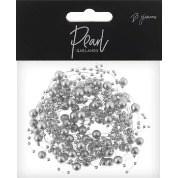PartyDeco Girlanda stříbrná 5 ks