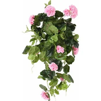 umělá květina Šlahoun umělá pelargonie růžová, 60cm