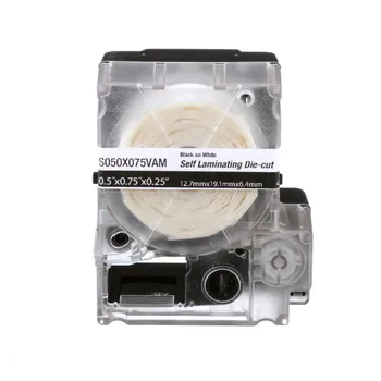 Tiskárna štítků S100X125VAM Samolaminovací štítky 31,8x25,4mm, průměr 3,1-7mm, vinyl, bílé, kazeta MP 200ks