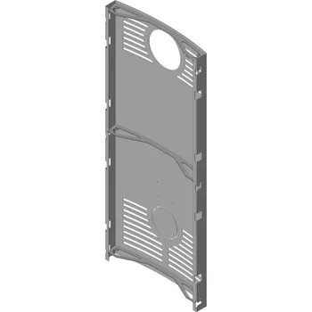 Krbová kamna Zadní plášť Barva: Černá