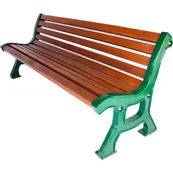 Zahradní lavice HTI Litinová lavička Italie KA-L1002 Délka latí: 1500 mm, Barva konstrukce: hnědá komaxit (RAL 8017)