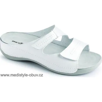 Dámská zdravotní obuv MEDISTYLE ŠÁRKA LŠ-V11 pantofel bílý, bílá - 36