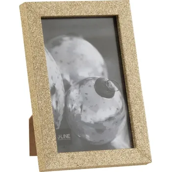 Rám na obraz Zlatý dekorativní fotorámeček s flitry Glitter gold - 12*1,5*17 cm / 10*15cm