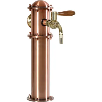 Výčepní pípa Varia-Plus Výčepní stojan I1P měděný komplet kohout kulový GLOBAL medailon LED čelní přímé dochlazení kohoutu