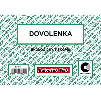 Tiskopis Dovolenka A6 ET075