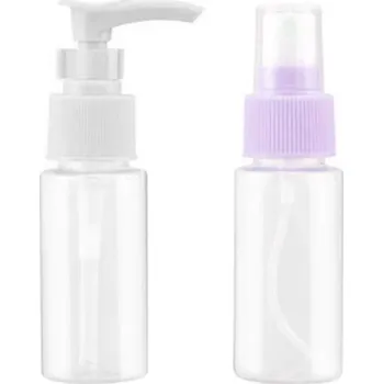 Organizér na kosmetiku Sada cestovních lahviček - 2 ks Barva: fialová