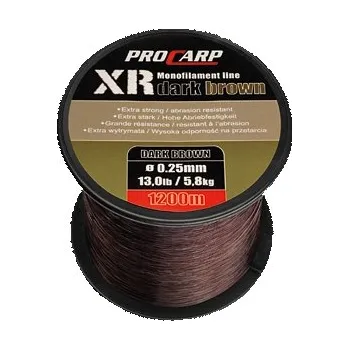 Cormoran Vlasec Pro Carp XR Dark Brown 0,25mm - 0,28mm 1200m Průměr-Nosnost: 0,35mm - 10kg
