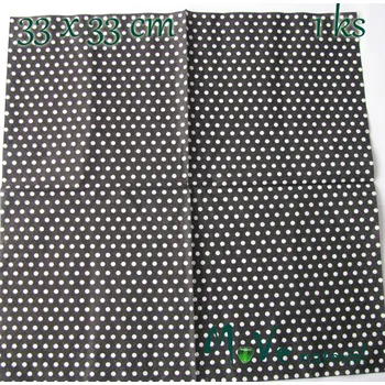 Papírový ubrousek Ubrousek na decoupage 33 x 33cm 1ks, puntík