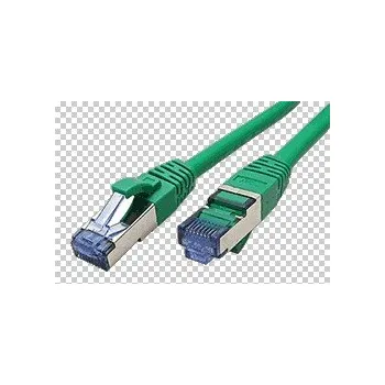 Síťový kabel S/FTP patchkabel kat. 6a, zelený, LSOH, 1,5m
