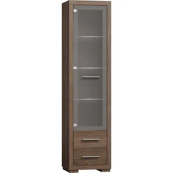 Knihovna Eoshop Vitrína levá SEVAG S-12 (Barva dřeva: Santana-tmava)