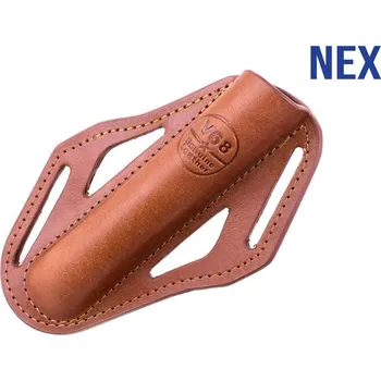 Teleskopický obušek Kožené pouzdro na obušek Nex V68 hnědé