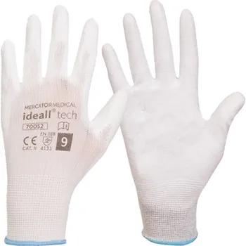 Pracovní rukavice Mercator Medical ideall® tech 70052 1 pár Barva: bílá, Velikost: L