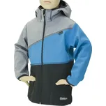 Fantom BUNDA SOFTSHELL TROJBAREVNÁ-ČERNO-TYRKYSOVÁ-TMAVĚ ŠEDÝ MELÍR 164