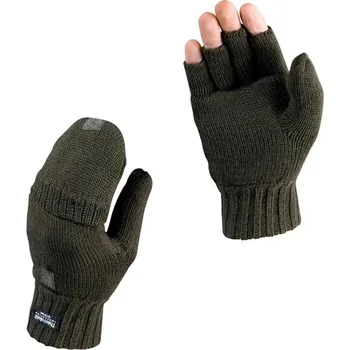 Rukavice Rukavice Skogen pletené, oliv, vel XL