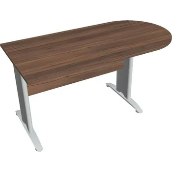 Kancelářský vozík HOBIS přídavný stůl jednací oblouk - CP 1600 1, ořech + doprava zdarma