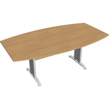 Kancelářský vozík HOBIS kancelářský stůl jednací tvarový - CJ 200, dub + doprava zdarma