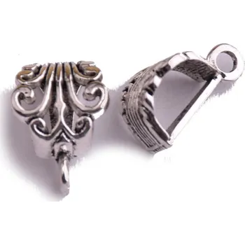 Dětské navlékací korálky Kovové korálky s očkem 8x12x17 mm