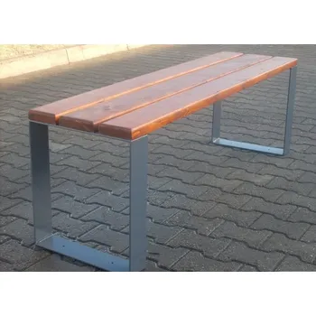 Zahradní lavice HTI Lavička Brusel KA-K1089 Délka latí: 1500 mm, Typ ukotvení: klasické (šrouby), Barva konstrukce: šedá komaxit (RAL 7016)