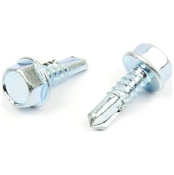 Šroub Samovrtný šroub do plechu 6,3x32 mm DIN 7504 K šestihranná hlava, zinek bílý (Samovrtný šroub do plechu se šestihrannou hlavou - TEX)