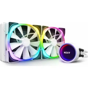 PC ventilátor NZXT water cooling Kraken X63 White RGB 280mm Illuminated fans and pump