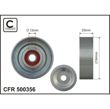 Vratná/vodicí kladka, klínový žebrový řemen CAFFARO 500356