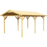 Přístřešek na auto BPP Drive dřevěný přírodní 320 x 510 cm