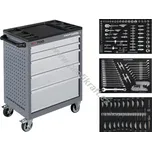 KRAFTWERKTOOLS AKCE: Dílenský vozík BT700 5 zásuvek + nářadí 3 moduly 154ks