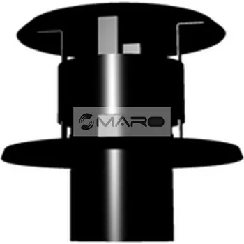 Kouřovod Ricomgas Hlavice komínová plast 80 mm, černá, ZB80AKPP