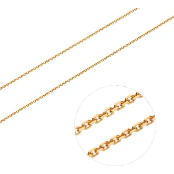 Řetízek Bealio BEALIO Stříbrný řetízek ANKER 1,5 mm YELLOW Délka řetízku: 45 cm 03-07852-1100