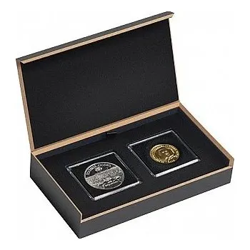 Obal pro sběratelský předmět Leuchttrum etue LUXOR na 2 ks mincí v kapsli QUADRUM