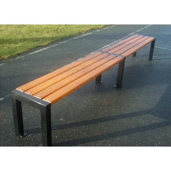 Zahradní lavice HTI Lavička Centrum II KA-K1010 Délka latí: 1500 mm, Typ ukotvení: dlouhé (k zabetonování), Barva konstrukce: bílá komaxit (RAL 9003)