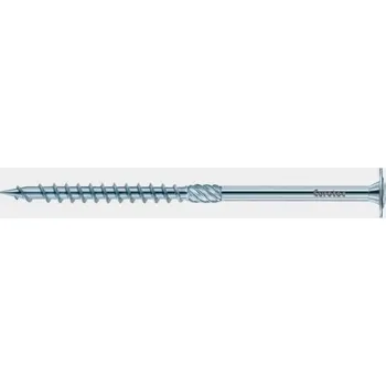 Vrut Vruty pro dřevostavby EUROTEC 5x70 talířová hlava, zinek bílý (Vysokopevnostní vrut pro dřevostavby s talířovou hlavou)