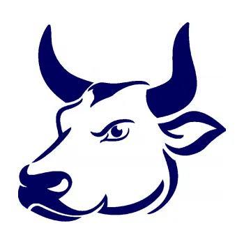 Samolepící dekorace SAMOLEPKA Býk 009 levá (23 - tmavě modrá) NA AUTO, NÁLEPKA, FÓLIE, POLEP, TUNING, VLASTNÍ TEXT, TISK, AUTOSAMOLEPKY.cz, POLEPY, OBRÁZEK, LOGO, SAMOLEPKY