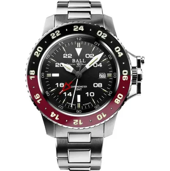 Hodinky Ball Engineer Hydrocarbon AeroGMT II Automatic COSC Chronometer DG2018C-S3C-BK