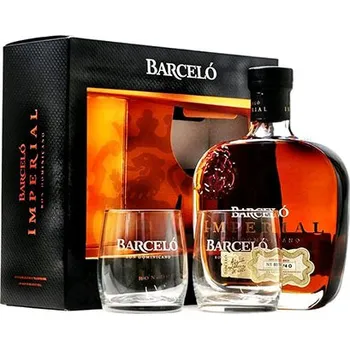 Rum Barcelo Imperial + 2x sklenička 0,7 l