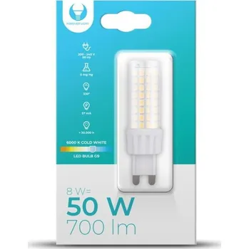 Žárovka Forever Light LED 8W G9 230V 700lm 6000K