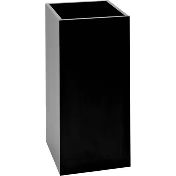 Květináč Nordic Design Černý květináč Almus II. 35 x 35 cm