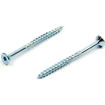 Vrut Vruty pro dřevostavby HBS 4,5x45 zinek bílý (Rothoblaas, tesařský vrut, zápustná hlava)