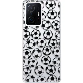 Pouzdro na mobilní telefon Odolné silikonové pouzdro iSaprio - Football pattern - black - Xiaomi 11T / 11T Pro