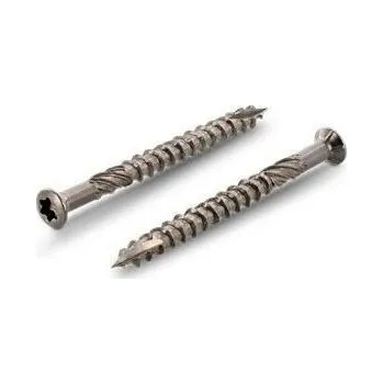 Spojovací materiál Terasový vrut 5x60 nerez C1 AISI 410, se zesíleným tělem, čočkovitá hlava, TORX (Vruty pro terasy nerez C1 AISI 410 s čočkovitou hlavou)