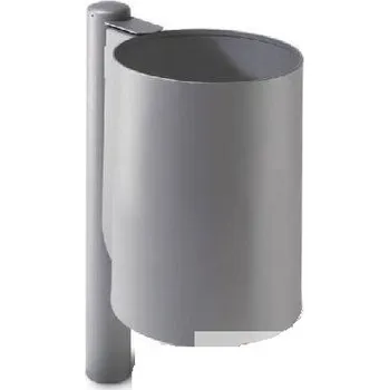 Venkovní odpadkový koš HTI Venkovní odpadkový koš Corsa Typ ukotvení: dlouhé (k zabetonování), Barva konstrukce: bílá komaxit (RAL 9003)