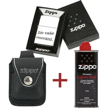Zapalovač Zippo - 22001 - Dárková sada Zippo s věnováním zdarma
