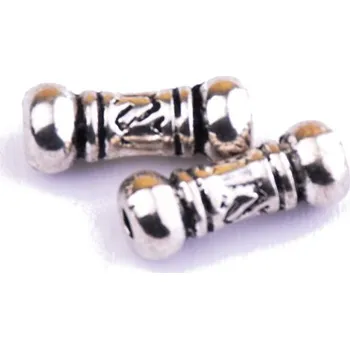 Dětské navlékací korálky Kovové korálky 5x15mm